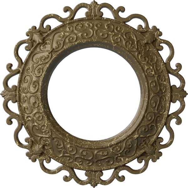 Ekena Millwork Orrington Medallion (Canopies up to 6 5/8"), 13 1/4"OD x 6 5/8"ID x 1 1/8"P, Mississippi Mud Crackle CM13ORMMC - main